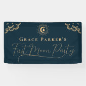 ガール10代のシアルブルー第1月期パーティー 横断幕 (横)