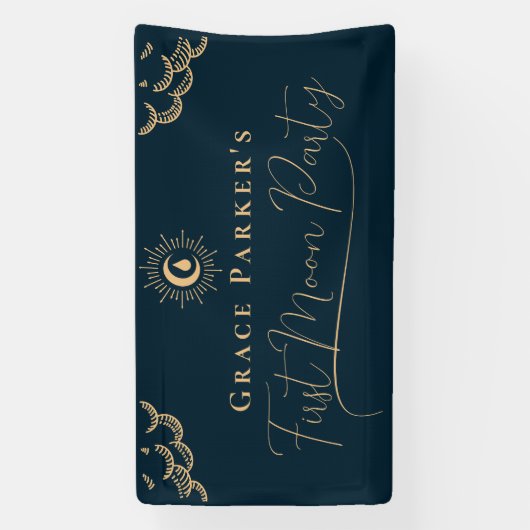 ガール10代のシアルブルー第1月期パーティー 横断幕 (縦)