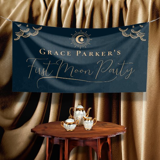 ガール10代のシアルブルー第1月期パーティー 横断幕