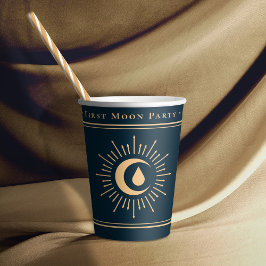 ガール10代のシアルブルー第1月期パーティー 紙コップ