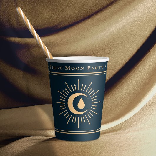 ガール10代のシアルブルー第1月期パーティー 紙コップ