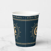 ガール10代のシアルブルー第1月期パーティー 紙コップ (右)