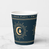 ガール10代のシアルブルー第1月期パーティー 紙コップ (正面)