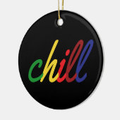 ガール10代のチルレトロカラー セラミックオーナメント (左)