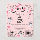 ガール1st誕生日ハローウィンパーティバジェットピンク (正面)