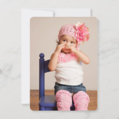 ガール3rdバースデープリンセスフォトパーティの招待状 招待状 (裏面)