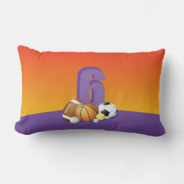 ガール6th誕生日スポーツボール ランバークッション