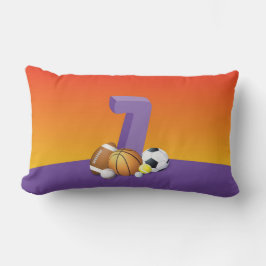 ガール7th誕生日スポーツボール ランバークッション