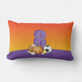 ガール8th誕生日スポーツボール ランバークッション