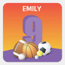 ガール9th誕生日スポーツボール