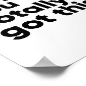 ガール、お前は完全にこ得れ |感動的引用文 ポスター (角)