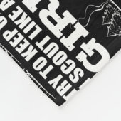 ガール・アドベンチャーのようなスカウト  フリースブランケット (角)