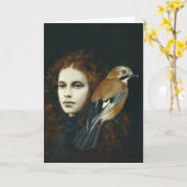 ガール・アンド・ジェイ・グリーティングズカード カード (黄色い花)