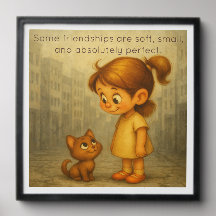 ガール&キャットフォトタイル最高の- Buddiesシリーズ