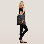 ガール&キャットポワ トートバッグ (モデル)