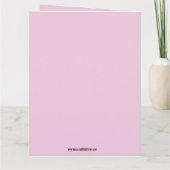 ガール&キャット誕生日フレンドグリーティングカード カード (裏面)