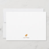 ガール《キリスト教》洗礼式や命名式招待状 招待状 (裏面)