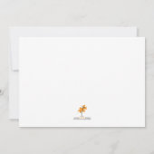 ガール《キリスト教》洗礼式や命名式招待状 招待状 (裏面)