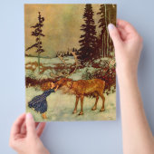 ガール&トナカイ チラシ (手)