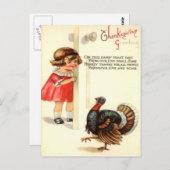 ガール&トルコ ポストカード (正面/裏面)