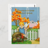 ガール&トルコ ポストカード (正面/裏面)