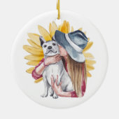 ガール&ドッグウォーターオーナメント セラミックオーナメント (裏面)