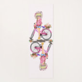 ガール&ピンクバイクヨガマット ヨガマット (裏面)