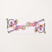 ガール&ピンクバイクヨガマット ヨガマット (正面(横))