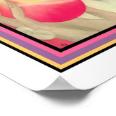 「ガール&フルーツツリー」アールデコプリント ポスター (角)