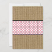 ガール ベイビーQ スプリンクル, BBQ ベイビーシャワー, BABY Q 招待状 (裏面)