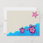 ガール　ホヌ　ベイビーシャワー 招待状 (裏面)