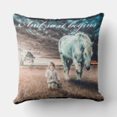 ガール&ポニー装飾用クッション クッション (裏面)