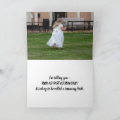 ガール ラン - 彼女のカードに気をつけて サンキューカード (内部)