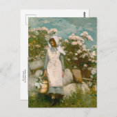 ガール&ローレルバイウィンスローホーマー ポストカード (正面/裏面)