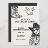 ガール、ワイルドにいこうぜ 招待状 (正面/裏面)