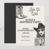 ガール、荒野へ行こう 招待状 (正面/裏面)