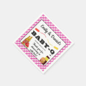 ガールBBQベビー-qベビーシャワー紙ナプキンス スタンダードカクテルナプキン (角)