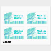 ガールidフルネームaqua pony horse sticker 長方形シール (シート)