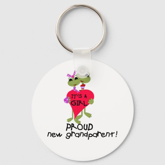 ガールTシャツとギフトのおじいちゃん キーホルダー (正面)