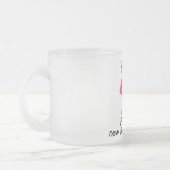 ガールTシャツとギフトのおじいちゃん フロストグラスマグカップ (左)