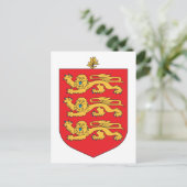 ガーンジーのコート・オブ・アームズ ポストカード (スタンド正面)