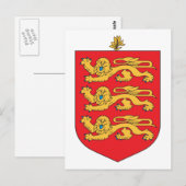 ガーンジーのコート・オブ・アームズ ポストカード (正面/裏面)