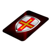 ガーンジーのメタリックエンブレム マグネット (左側)