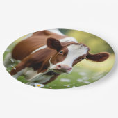 ガーンジーカウインデイジー場 ペーパープレート (アングル)