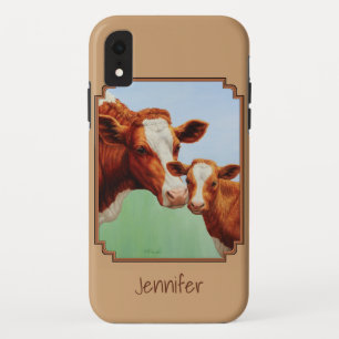 ガーンジーカーフと母牛 iPhone XRケース