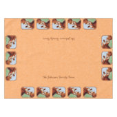 ガーンジーカーフ&マザーカウピーチ テーブルクロス (正面(横))