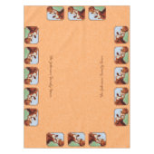 ガーンジーカーフ&マザーカウピーチ テーブルクロス (正面)