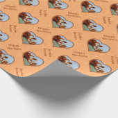 ガーンジーカーフ&マザーカウピーチ ラッピングペーパー (角)