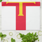 ガーンジー国旗 キッチンタオル (折り畳み)