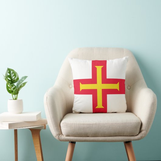 ガーンジー国旗 クッション (椅子)